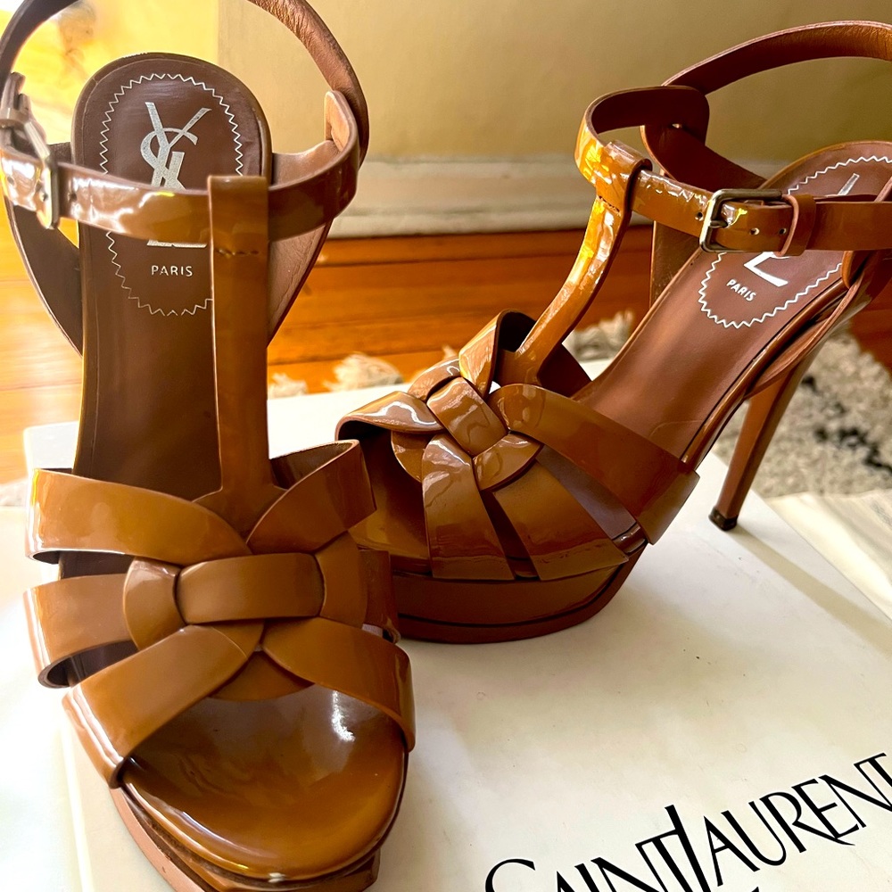 Ysl tribute 105 Sandle soft nude